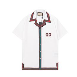 2023 Hombres Mujeres Camisas casuales Verano Hawaii Estilo Botón Solapa Cardigan Manga corta Camisa de gran tamaño Blusas Tops Marca Diseñador Diseño Top suelto