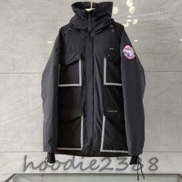 2023Mens Doudounes Homme Jassen extérieur Hiver Parka grande fourrure vêtements d'extérieur à capuche Chaquetas Manteau Hiver Doudoune Canada