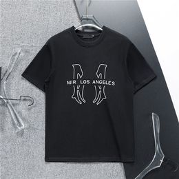 2023 Heren T-shirts met letterprint Zwart Mode-ontwerper Zomer Hoge kwaliteit Top met korte mouwen Maat m-m3xl