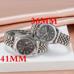 Relojes para hombre 28/36/41 mm Movimiento automático Reloj de acero inoxidable para mujer 2813 Relojes de pulsera de cuarzo mecánicos Luminoso 5 ATM impermeable montre de luxe