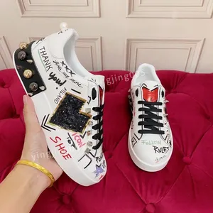 2023new Espadrilles Designer schoenen Sneakers vrouw Casual schoen canvas echte lederen loafers klassieke ontwerp slipper dia's door merk