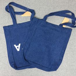 Designer merk APC crossbody tas voor meisjes Franse denim canvas tas, draagbare denim tas met één schouder