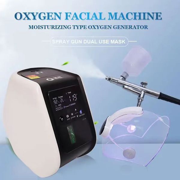 2023New Jet Peel Soins de la peau du visage Masque d'oxygénothérapie Dôme O2toDerm Oxgen spray Jet Peel Oxigen o2 derm Spa Ultrasonique Jet Oxygen Dome lumière LED Machine faciale à vendre