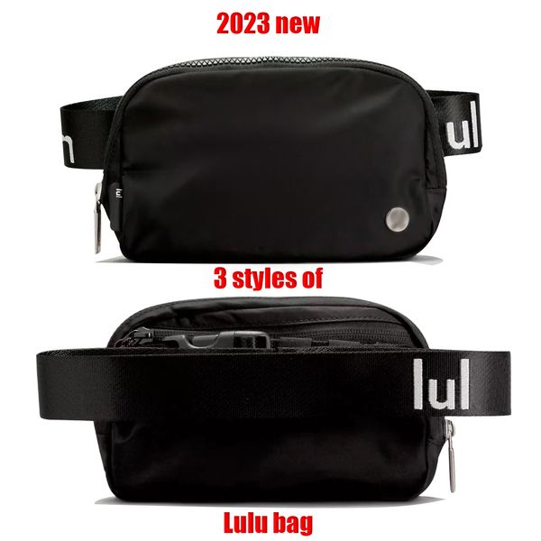 Nuevo lulu yoga en todas partes cinturón Bolsa Nylon riñoneras Deportes al aire libre bolsa de pecho Cross body lululemens mujeres hombres Riñoneras bolsos bolsos Hombro 2L Riñoneras