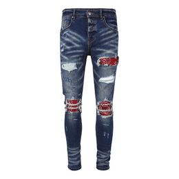 2023New Heren Jeans heren designer Gat Lichtblauw Donkergrijs Italië Merk Man Lange Broek Broek Streetwear denim Slanke Rechte Biker Jean voor D2 Topkwaliteit groothandel ##