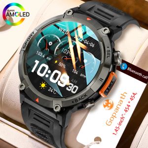 Reloj inteligente para hombre, pulsera deportiva con linterna, presión arterial, resistente al agua IP67, para Android IOS, novedad de 2023