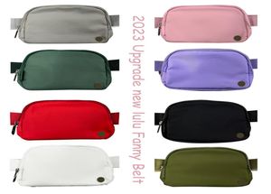 2023New yoga overal taille taille fleece borst riem bum tas l dames nylon outdoor sport bumbag luxe ontwerper mannen lu teedy fanny pack taille tailles wallets3050085