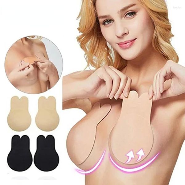 2023 NEW YOGA CUENTA DE YOGA Mujeres Push Up Invisible Selfing Adhesivo Silicona Strante Strapless Brazo reutilizable Cinta de elevación de pecho pegajosa