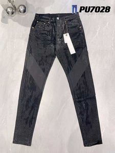 2023Purple Designer Mens Homme Noir Droit Design Rétro Streetwear Pantalons de survêtement occasionnels Designers Joggers Pantalon Biker Slim Straight Skinny Denim Pantalon