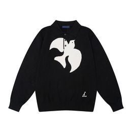 2023S Autumn en Winter Craft Jacquard Letter Logo Fashion Long Sleeve Sweater Unisex Student Casual Fleece Top Hoodie X11x