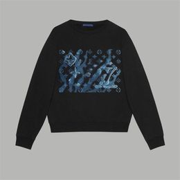 2023S Autumn en Winter Craft Jacquard Letter Logo Fashion Long Sleeve Sweater Unisex Student Casual Fleece Top Hoodie H03
