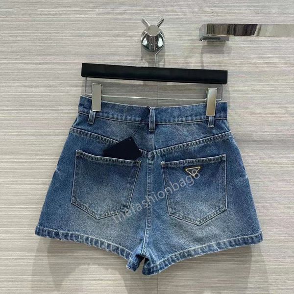 Short en Denim pour femmes, pantalon de styliste avec lettres, Badge, mode, taille haute, pantalon court, Hiphop, Streetwear, 2023