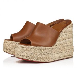 2023s automne ariella zeppa femme cales de sandale talons 130 mm espadrilles de veau en cuir tressé tressé talon talon pantoufle curseur dame pompes pics mafaldina zeppa avec boîte