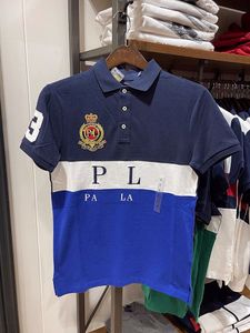 Polo à manches courtes pour hommes, t-shirt classique brodé, grand format 2023 coton, impression de haute qualité, s-6XL