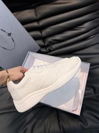 2023S S Top Luxury Men Downtown Perfect Sneakers Chaussures Confort Casual Hommes Sports Blanc Noir Cuir Skateboard Runner Sole Tech Fabrics Trainer Box