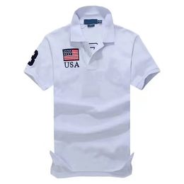 2023S Zomer Toevallige Mannen Staande Kraag Sport Polo's T-shirt T-shirt Amerikaans Frans Brits Borduurwerk T-shirt met korte mouwen Herenkleding S-5XL