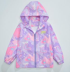 2023ss otoño niños chaqueta de diseñador rompevientos niña chaquetas al aire libre cremallera con capucha abrigo de niños