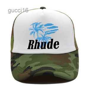 2023ss Casquettes Rhude Marque De Mode Imprimé Casquette De Baseball Américaine Designers Chapeaux De Soleil Hommes Femmes Chapeau De Seau Femmes Snapback Hatsmen Licx