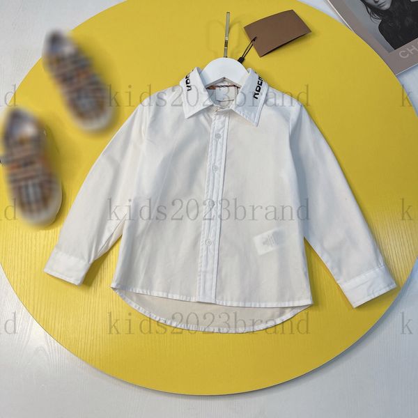 2023SS bbr niños algodón bordado camiseta lujo niños traje niños blusa de gama alta verano diseñador camisetas etiqueta cuello algodón tops Ecológico impresión camisetas