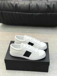 2023SS Marque Brossé En Cuir Baskets Chaussures De Luxe Chaussures De Couleur Contrastée Side Stripe Hommes Planche À Roulettes Marche En Gros Chaussures