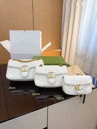 2024 Mode G Marmont FEMMES Luxurys Designers Sacs Mini Cuir Sacs à main Chaîne Cosmétique Messenger Shopping Sac à bandoulière Totes Lady Portefeuille Bourse