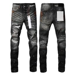 2023SS Designer Jeans herenbroek Gestapeld Ksubi Scheur High Street Merk Patch Gat Denim Rechte pijpen Mode Straat Zijde