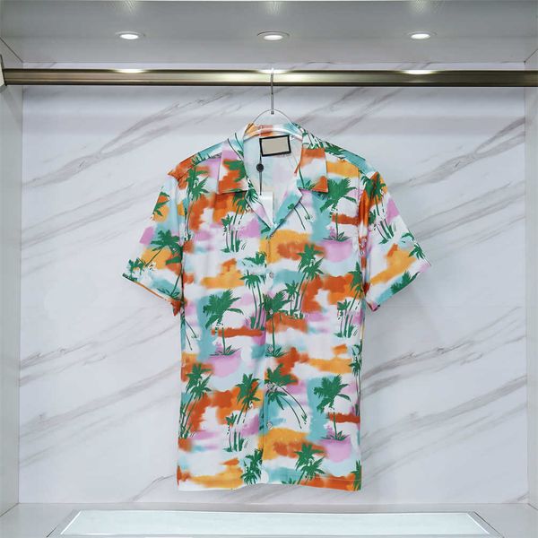 2023ss Designer Shirt Mens Button Up Shirts imprimer chemise de bowling Hawaii Floral Casual Shirts Hommes Slim Fit Robe à manches courtes Hawaiian t-shirt M-3XL