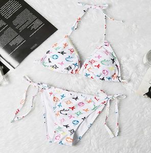 2023SS Designers Luxe zwemkleding Bandage Swimsuit Sexy Bikini Set Women Crop Top Bikini's Mujer gescheiden gesmolten zwempak Biquini A448