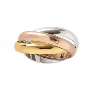 2023ss Mode 3 in 1 Designer Ring Hoge Kwaliteit 316L Rvs Ringen Sieraden voor Mannen en Vrouwen Fodqh