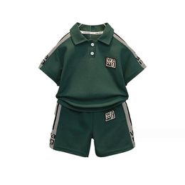 2023ss enfants vêtements de marque garçon vêtements ensembles polo short enfants manteau