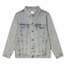 2023ss hommes veste nouvelle haute qualité mode décontractée hommes femmes veste en jean survêtement marque designer denim bouton veste