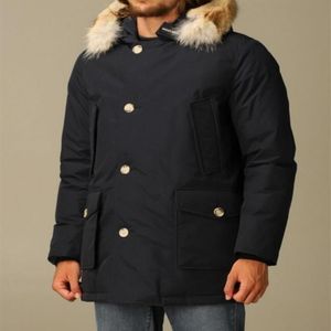 2023SS Hombres Down Parkas Diseñador Hombres Canadá Chateau Parka Negro Azul marino Gris Chaqueta Abrigo de invierno Chaquetas Abrigos Piel con Onl303U