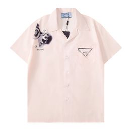 2023ss Tshirt Homme Printemps / Été Tendance Mode T-shirt à manches courtes Haute Qualité Jacquard Femme Vêtements Homme Taille m-xxxl Couleur Noir et Blanc t5s333