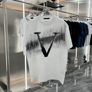 2023ss Tshirt Homme Printemps/Eté Tendance Mode T-Shirt Manches Courtes Haute Qualité Jacquard Femme Vêtements Homme Taille m-xxxl Couleur Noir et Blanc 84d875