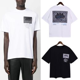 2023ss Mens Designer Band T-shirts Mode Noir Blanc Court RHDE Manches Luxe Lettre Motif T-shirt Taille S-5XL # RR8