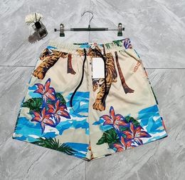 2023SS Mens Shorts Summer Tiger Print Quick Drying Beach Short Designer Shorts Men Men