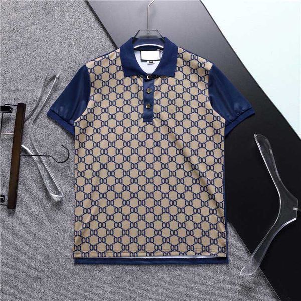 2023ss New Hot Mens Marque Vêtements De Luxe Designer Polos Hommes Casual Polo Mode Serpent Abeille Imprimer Broderie T-shirt High Street Hommes Polos M-XXXL