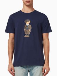 2023SS NIEUW POLOS T-shirt heren gedrukt Little Bear Cotton Katoen Korte Mouw Summer Casual Sports Fashion T-Shirt S-3XL