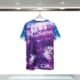 2023Summer Mens T-Shirts diseñador tee camiseta de lujo color letter print t shirt Moda clásica ropa de mujer camisas de manga corta camiseta de algodón casual tops M-3XL ###