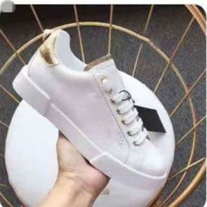 2023THE Mode Femmes Chaussures Hommes En Cuir À Lacets Plate-Forme Surdimensionné Semelle Baskets Blanc Noir Décontracté hchgf0000001