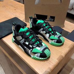 2023De nieuwe man mode dames schoenen heren lederen veter platform oversized sole sneakers wit zwart casual hc mkjkk hm2000004