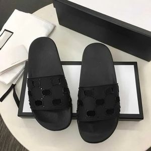 2023Women Men Sandals Sandals Sandals Sandales de glissière Caussal Slines Cauvre Slines Été Flip Flip Flower Flower Platform Platepers Taille 4-11.5 Avec Box NO010