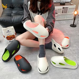 2023 Vrouwen Heren Glaasjes Platform Slippers Zomer Flip Flops Indoor Cloud Slipper Soft Huisschoenen Sandalen Paar Fashion Footwear