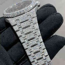 2023Reloj de pulsera 2023 Nueva versión ston Skeleton Watch PASS TT Diamantes para hombre Movimiento mecánico ETA de alta calidad Lujo Iced Out SapphirPU2SA2AA