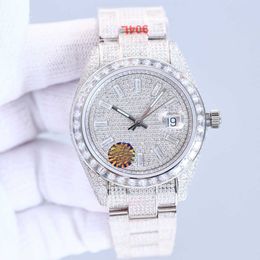 2023WRISTWATCHES Diamond Watch Mens mechanisch horloge 41 mm Stainls stalen bandbeweging SAPPHIRE waterdichte graaf