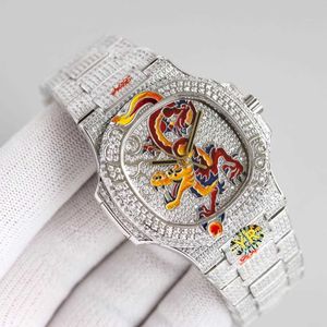 2023WRISTWATCHES Mens Watch Diamond Watch y Automatische mechanische polshorloge Stainls stalen band s