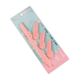 2024 1 Set Source Shaper Pink Fasial Evergward Trimmer Femmes Gooming Shaver Façonner sûr Razor Facial Hair Remover Ciseaux