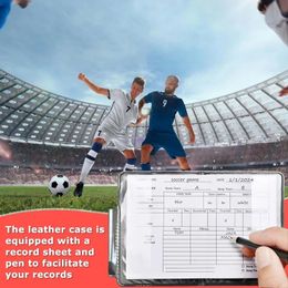 2024 1 set sport football soccer arbitre portefeuille portefeuille avec carte rouge et cardon jaune arbitre utile outil d'équipe