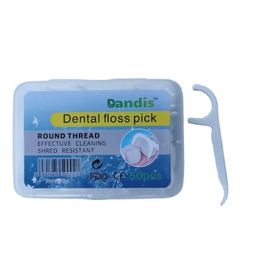 2024 100 PCS/LOT DESPOSIBLE FLOSSER Dental Dental Interdental Cepillo Dings Palginas de dientes Floss Pick oral Goma Dientes limpieza Careteeth Palgas de dientes Picks Pick