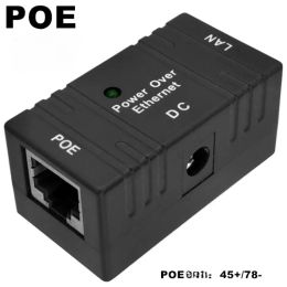 2024 1000/100 Mbps 5V 12V 24V 48V/1A POE Inyector divisor de potencia para la cámara IP Accesorios de módulo de adaptador POE para 1000/100 Mbps Poe Inyector
